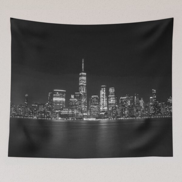 Item preview, NYC Skyline Black & White designed and sold by RetroNeon.