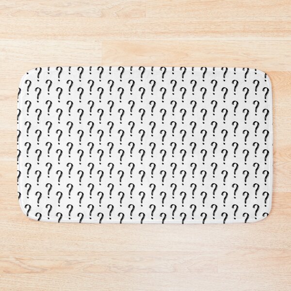 Item preview, Question Mark Pattern- Black On White designed and sold by mariamsol.