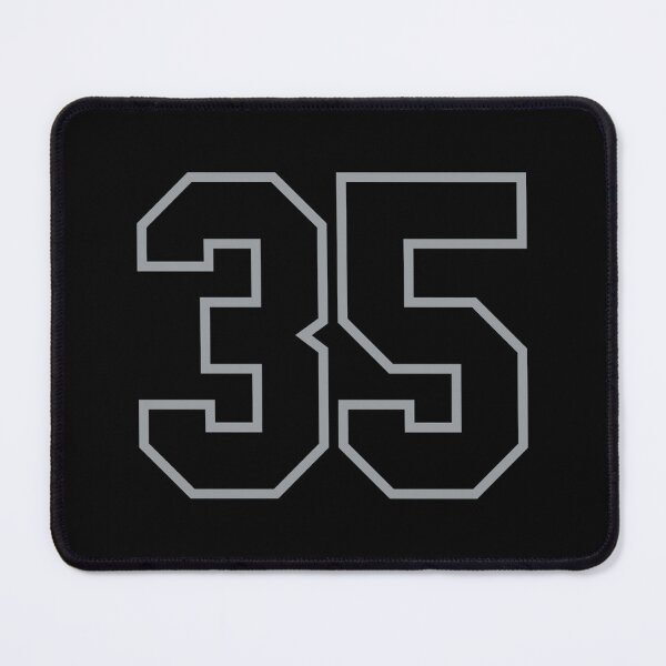 Item preview, Thirty-Five Jersey Black And Grey Number 35 Sticker designed and sold by ximenagene.