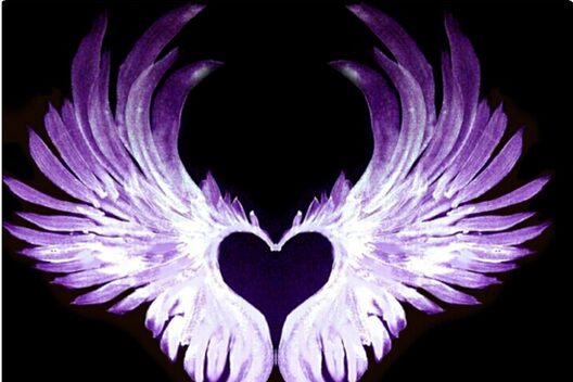 Purple Angel Heart Wings 2 Canvas Prints By Atlasartsn Redbubble   Mp,550x550,matte,ffffff,t C,22,2,0,352.u5 