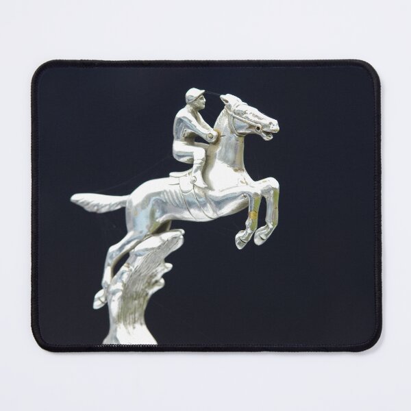Jumping horse car emblem Mouse Pad