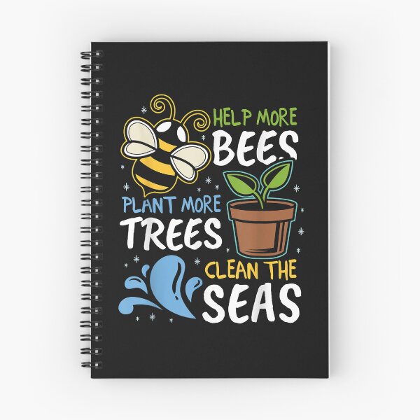 Item preview, Help More Bees Plant More Trees Clean Seas Earth Day designed and sold by Makebashington.