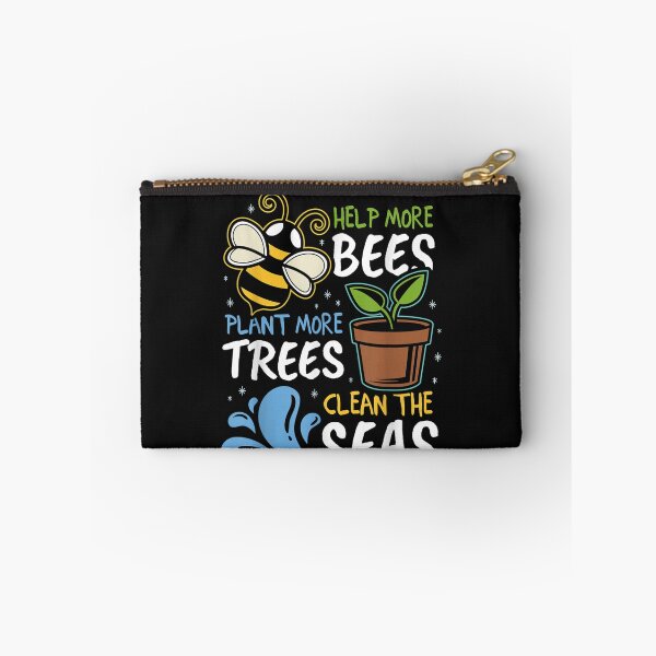 Item preview, Help More Bees Plant More Trees Clean Seas Earth Day designed and sold by Makebashington.