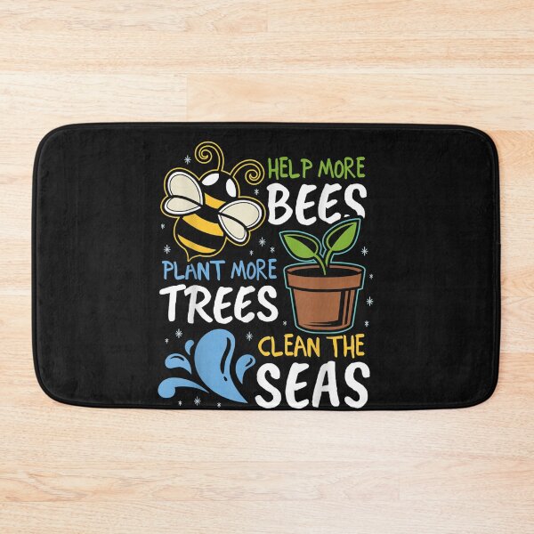 Item preview, Help More Bees Plant More Trees Clean Seas Earth Day designed and sold by Makebashington.