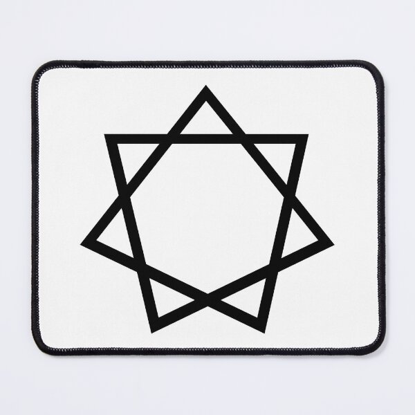 Item preview, Heptagram Symbol in black designed and sold by RetroNeon.