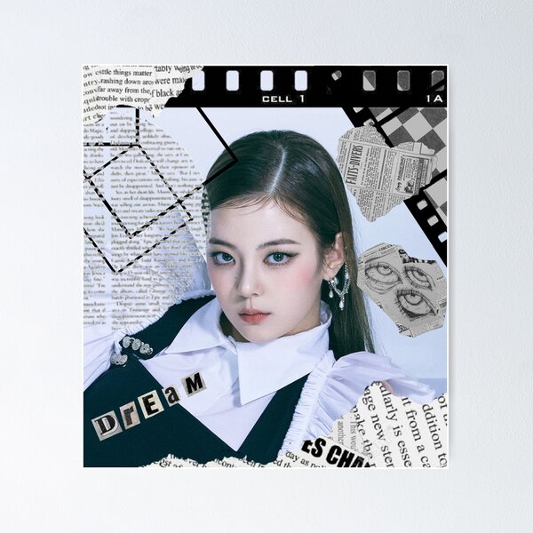 Yuna - Official Poster ITZY Mini Album Checkmate Kpop