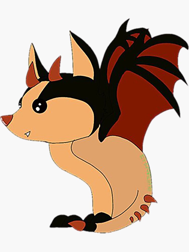 "Adopt Me Bat Dragon 1" Sticker for Sale by EvaAhmed | Redbubble