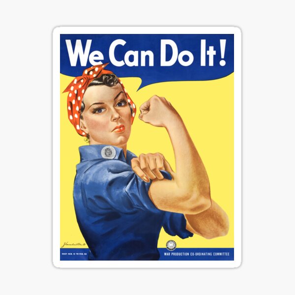 Item preview, We Can Do It War Poster designed and sold by Vintage Wall Art.