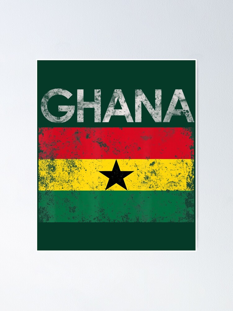 "Vintage Ghana Ghanaian Flag Pride" Poster for Sale by TokudaMori