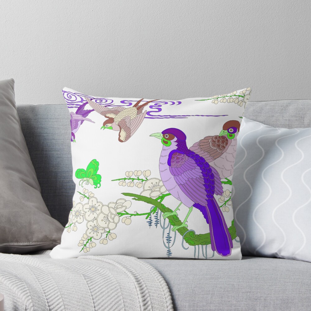 Item preview, Throw Pillow designed and sold by birdsbirds.