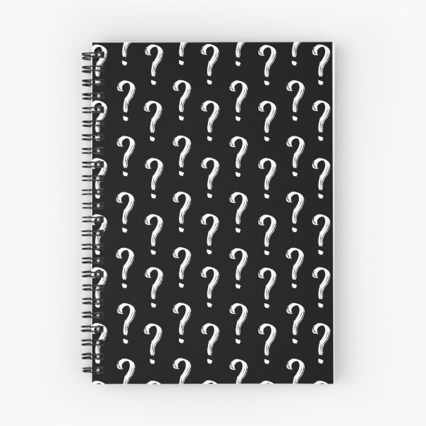 Item preview, Question Mark Pattern - White On Black designed and sold by mariamsol.
