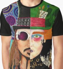 Johnny Depp Character Collage Graphic T-Shirt