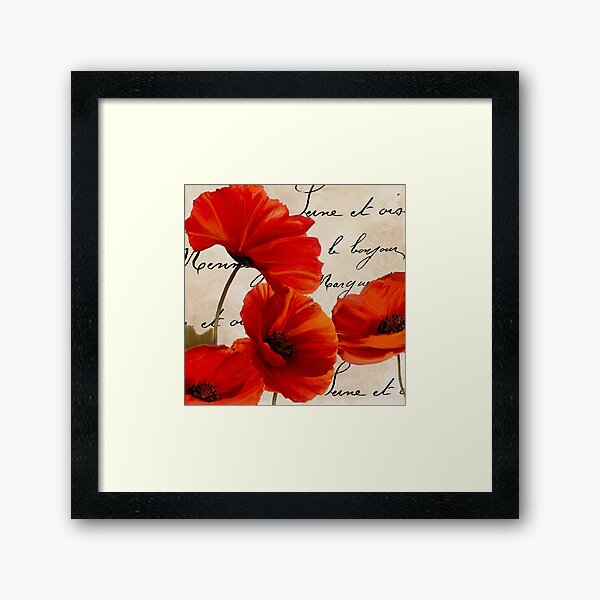 Item preview, Coquelicots Rouge I designed and sold by Sasha Art Gallery.