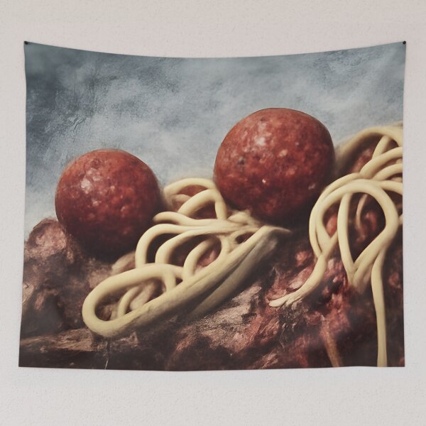 Item preview, Spaghetti and meatballs designed and sold by fizzribbit.