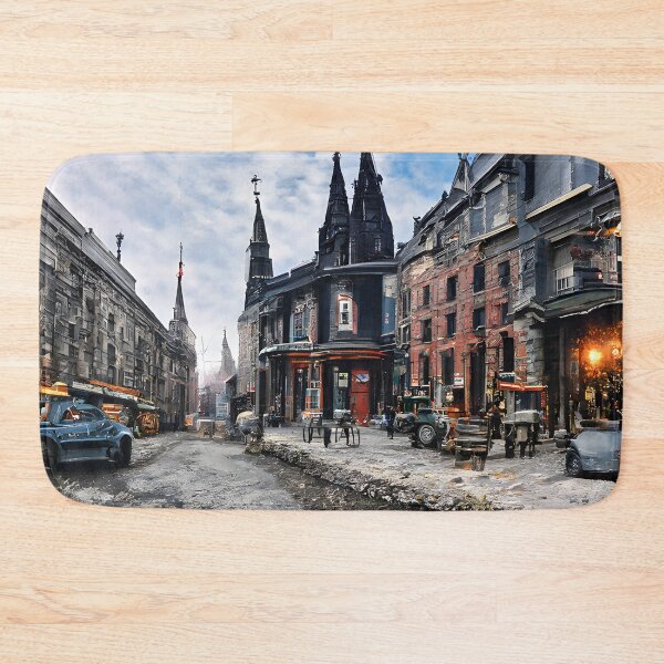 Item preview, Cobblestone Victorian street designed and sold by fizzribbit.