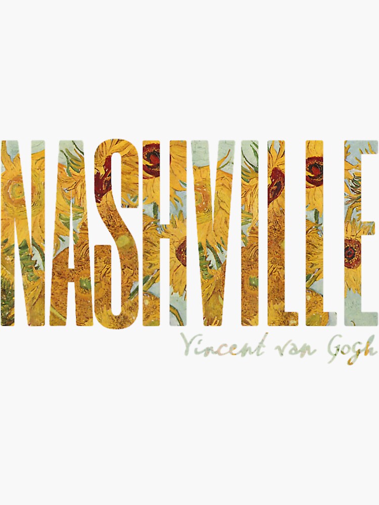 "Nashville Van Gogh Sunflowers Vincent Van Gogh Sunflower Art" Sticker for Sale by ikikikiki