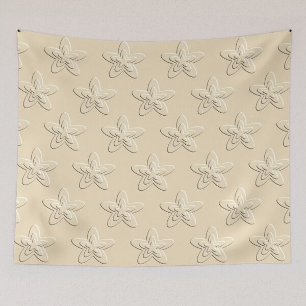 Item preview, 3D Stars On Blonde Yellow Background designed and sold by burbankdesigns.