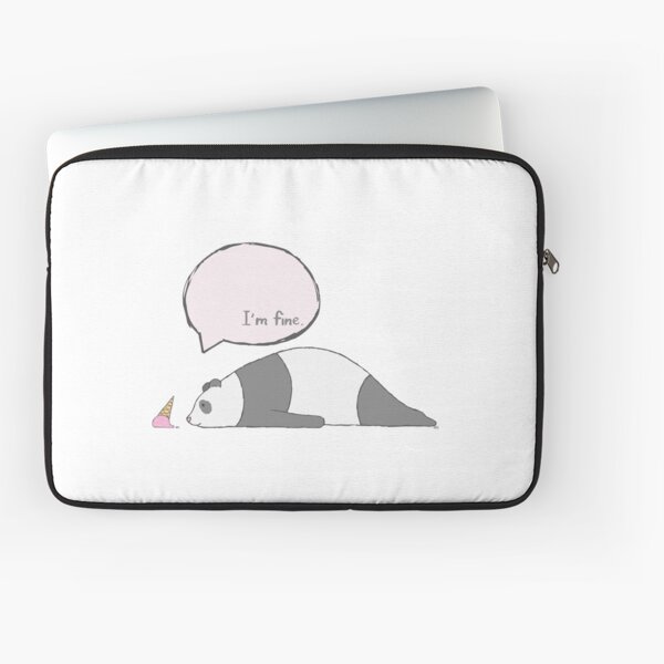 Panda - I'm fine. Laptop Sleeve