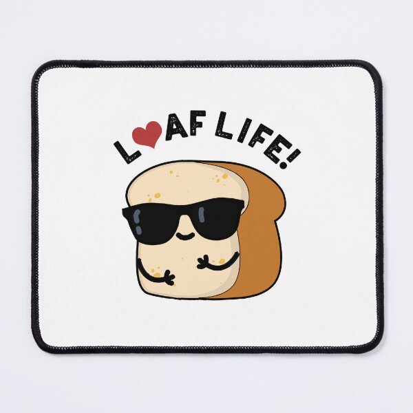 Item preview, Loaf Life Cute Positive Bread Pun designed and sold by punnybone.