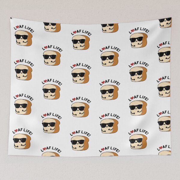 Item preview, Loaf Life Cute Positive Bread Pun designed and sold by punnybone.