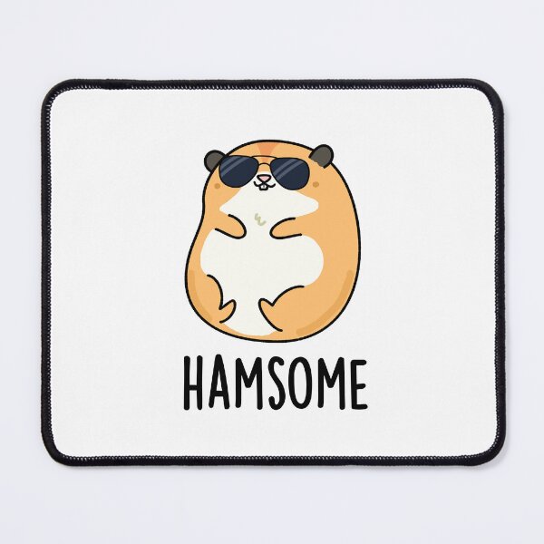 Item preview, Ham-some Handsome Funny Hamster Puns designed and sold by punnybone.