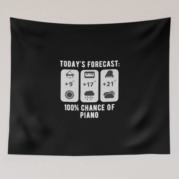 Item preview, Todays Forecast Piano Musician Music Lover Tank Top designed and sold by celestekey.