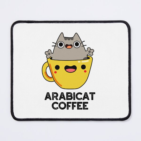 Item preview, Arabicat Coffee Funny Cat Puns  designed and sold by punnybone.