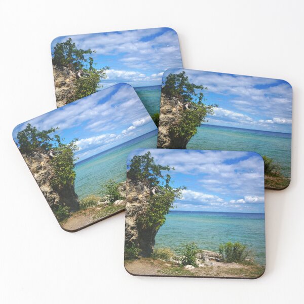 Item preview, Rock Formation at Lake Michigan designed and sold by Nalinne Jones.