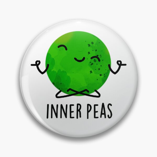 Item preview, Inner Peas Meditating Funny Pea Puns  designed and sold by punnybone.