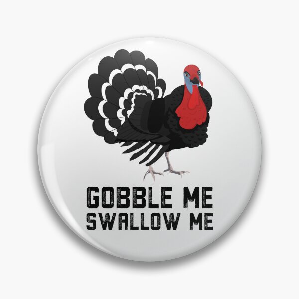Item preview, Gobble Me Swallow Me Funny Thanksgiving Turkey Illustration Trot designed and sold by Nepaz-Designs.