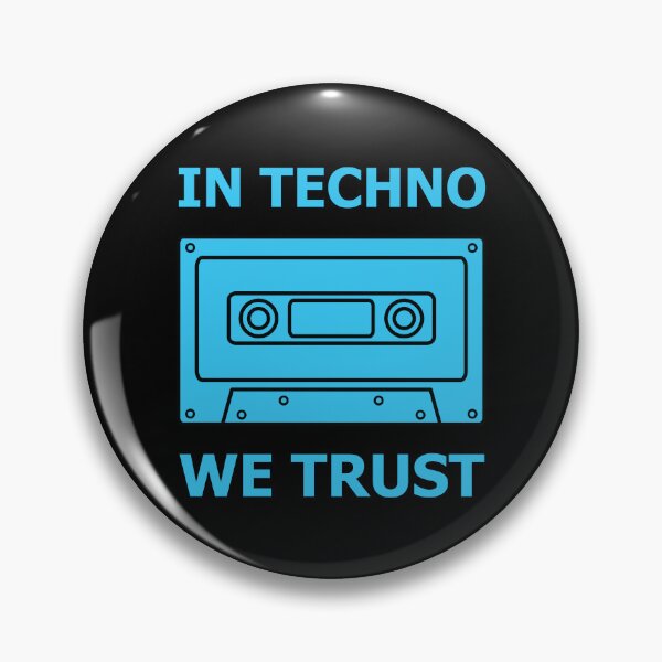 Item preview, In Techno We Trust Blue Cassette designed and sold by hockeng.