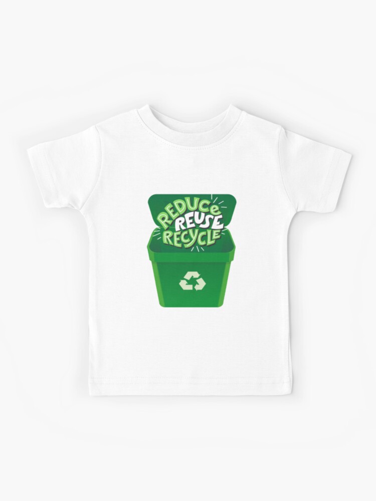 Recycle Bin Icon Reduce Reuse Recycle Kids T Shirt