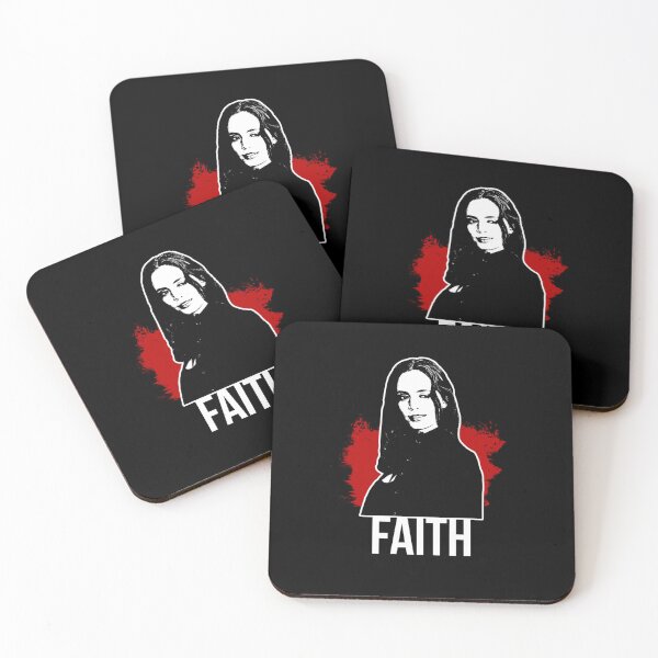Aperçu de l'œuvre Faith Design - Rouge avec texte blanc (BtVS) créée et vendue par mallowks.