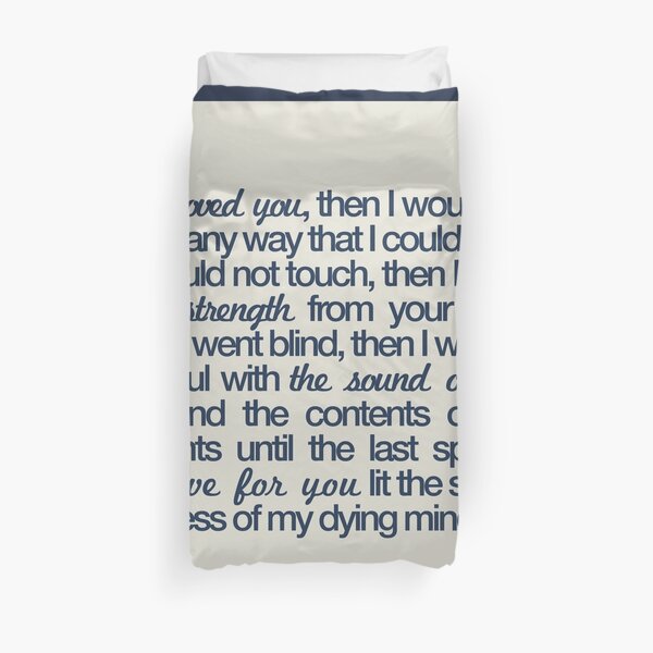 If I Loved You... Duvet Cover