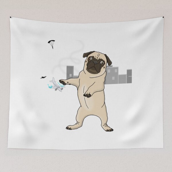 Item preview, Attack of the Massive Pug!!!     designed and sold by GalletasTees.