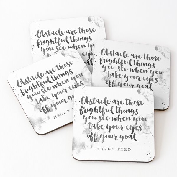 Item preview, Obstacle Are Those Frightful Things You See When You Take Your Eyes Off Your Goal - Overcome Obstacles Quotes designed and sold by Buddhaport.