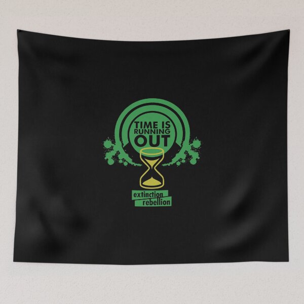 Item preview, Time Is Running Out Extinction Rebellion Protest Sticker designed and sold by gloria1os.
