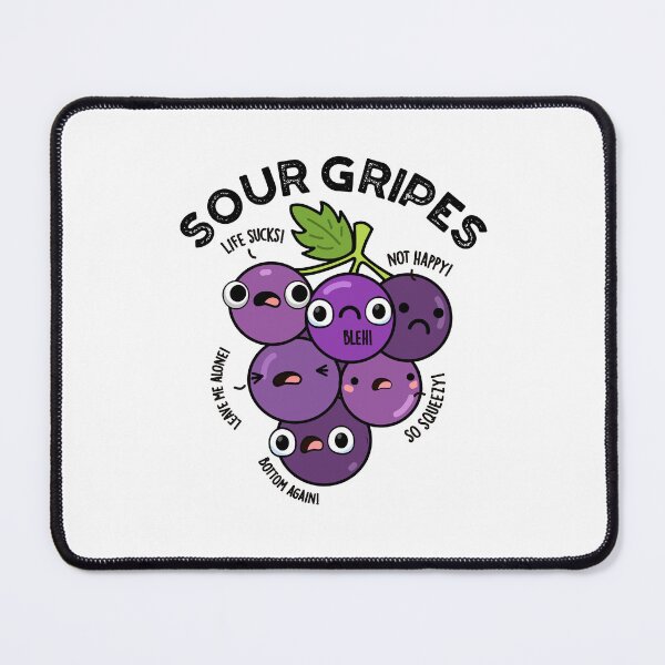 Item preview, Sour Gripes Funny Grape Puns designed and sold by punnybone.
