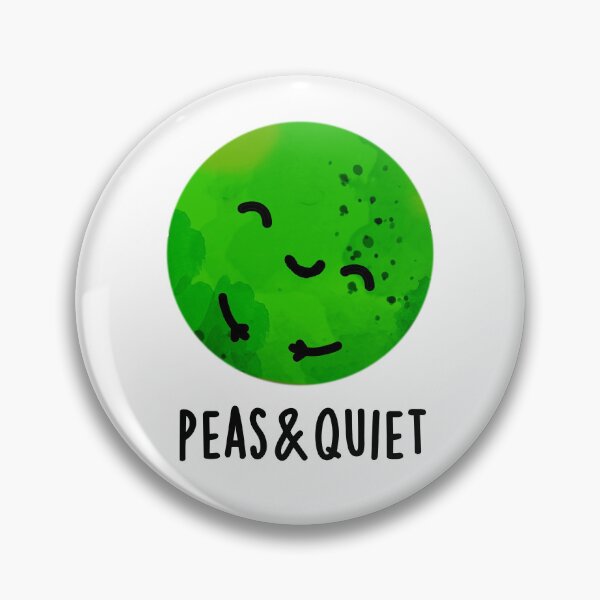 Item preview, Peas And Quiet Funny Veggie Puns  designed and sold by punnybone.