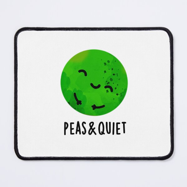 Item preview, Peas And Quiet Funny Veggie Puns designed and sold by punnybone.