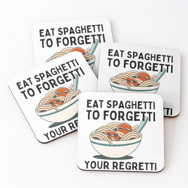 Item preview, Eat the spaghetti to forgetti your regretti  designed and sold by PCpallavi.
