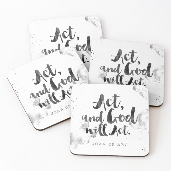 Item preview, Act, and God will Act - Quotes Joan Of Arc designed and sold by Buddhaport.