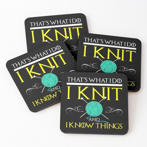 Item preview, Knit And I Know Things Geek Knitting designed and sold by first-look.