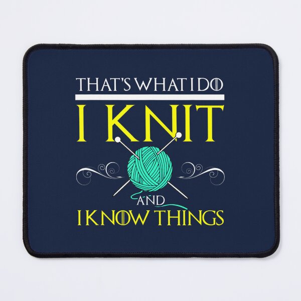 Item preview, Knit And I Know Things Geek Knitting designed and sold by first-look.