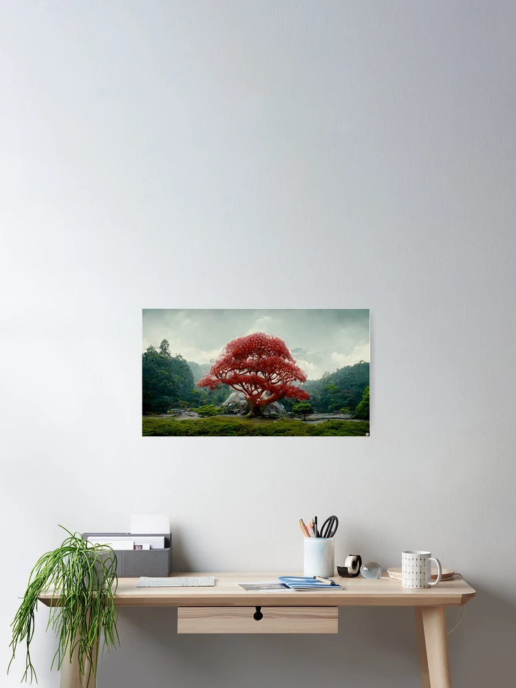 Thumbnail 2 of 3, Poster, Red Crystal designed and sold by RicoInStudios.