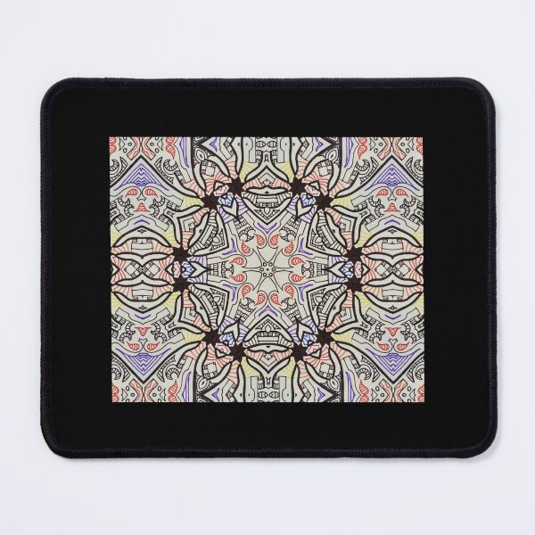 Item preview, Freehand Mandala Kaleidoscope 4 Mouse Pad designed and sold by saurelmosert.