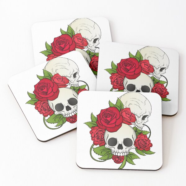 Item preview, Skulls and Red Roses - Love and Death designed and sold by RMelissart.