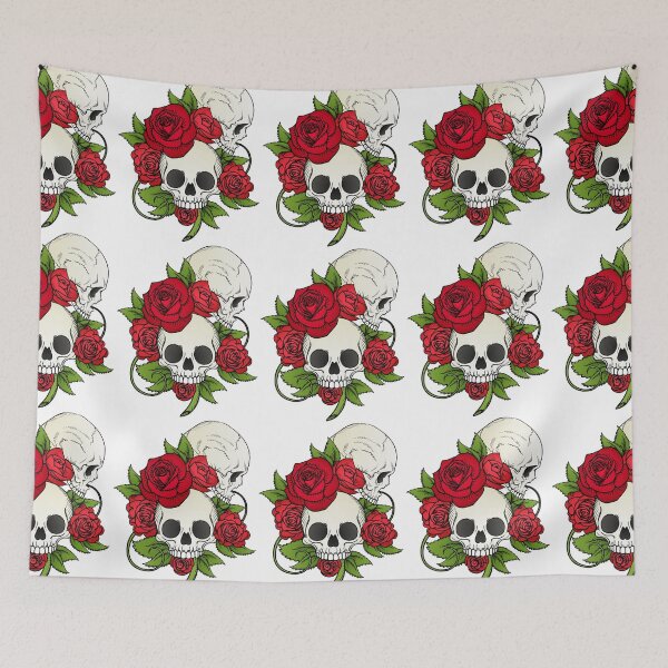 Item preview, Skulls and Red Roses - Love and Death designed and sold by RMelissart.