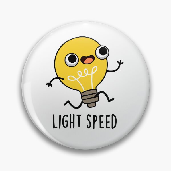 Item preview, Light Speed Funny Running Bulb Puns  designed and sold by punnybone.
