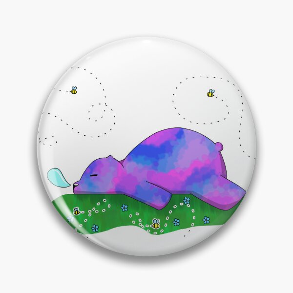 Item preview, Sleeping tie dye bear designed and sold by LoeverofAnimals.